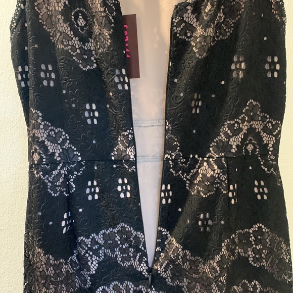 NWT Soieblu black lace tank midi dress - Picture 4 of 12